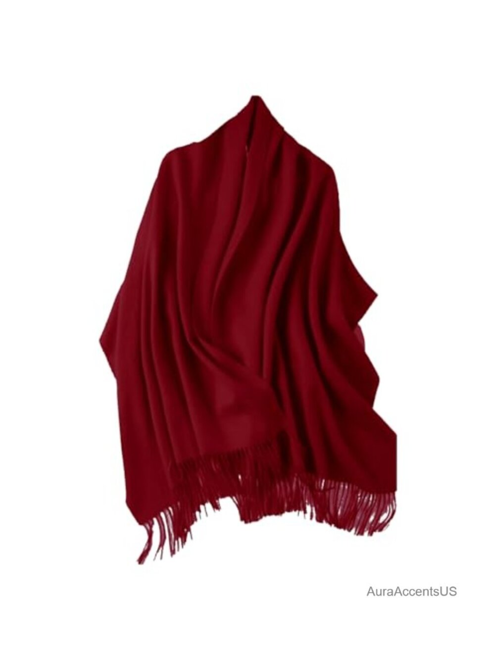100% Wool Pashmina Shawl Wrap Thick Winter Travel Scarf Women